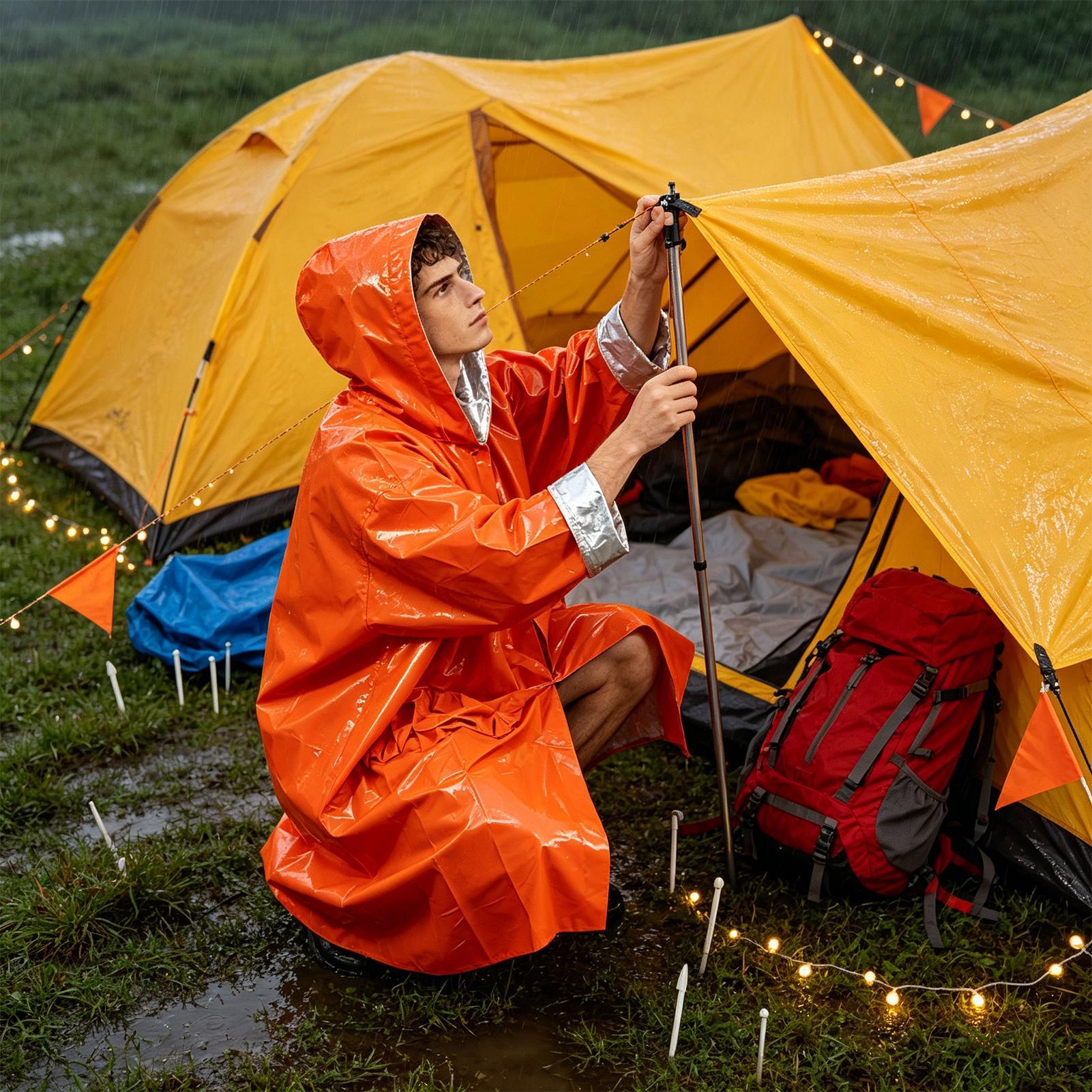 1Pc Emergency Waterproof Film  - Emergency Poncho Rain recension och pris