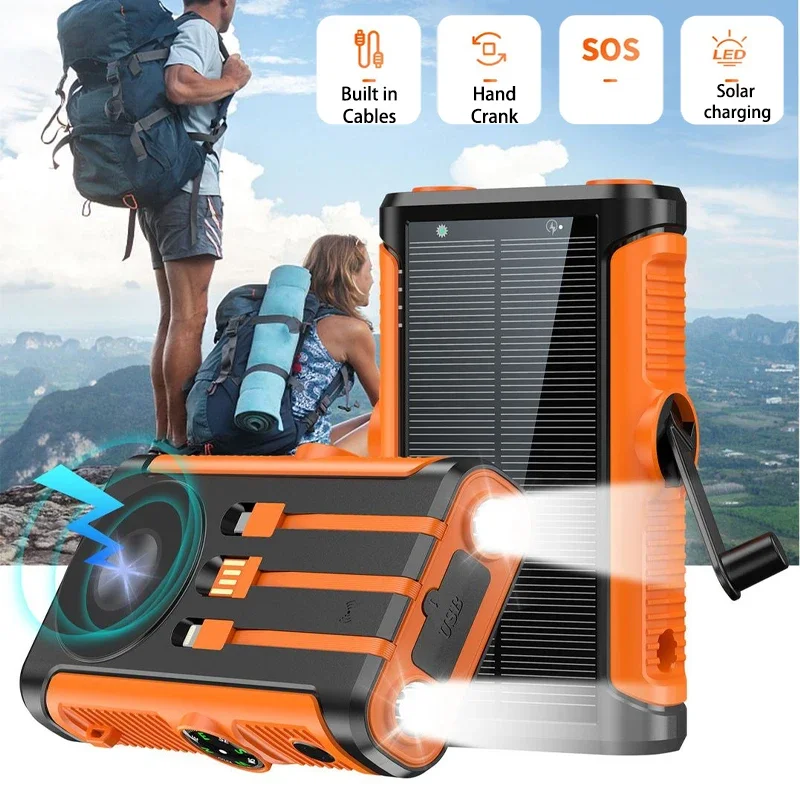 50000mAh Solar Power Bank 22.5 - Solar Emergency Charger recension och pris