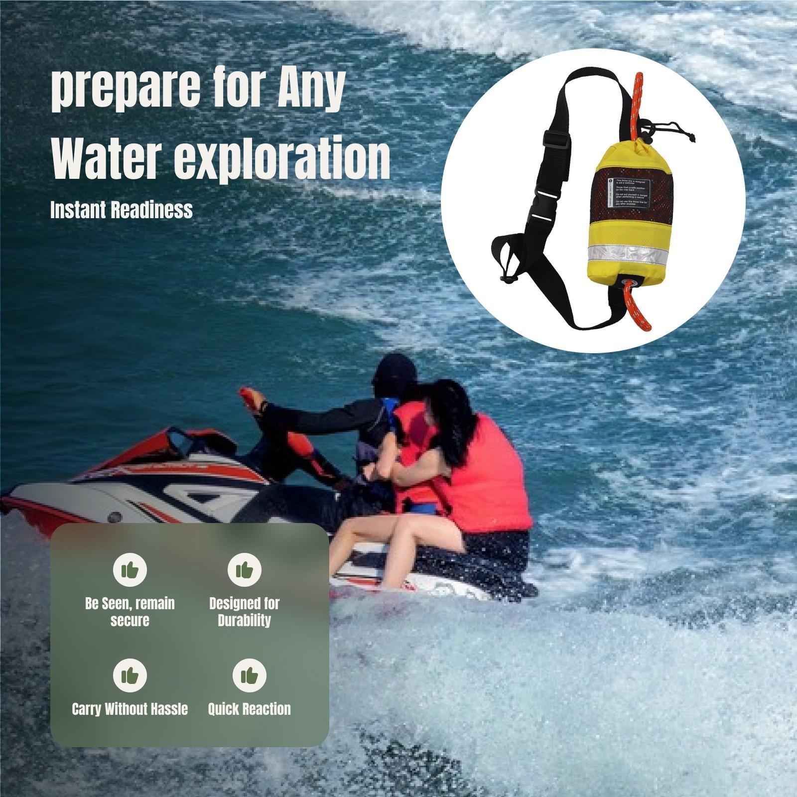 Kayak Throw Rope Bag Water Res - Rescue Rope Throw recension och pris